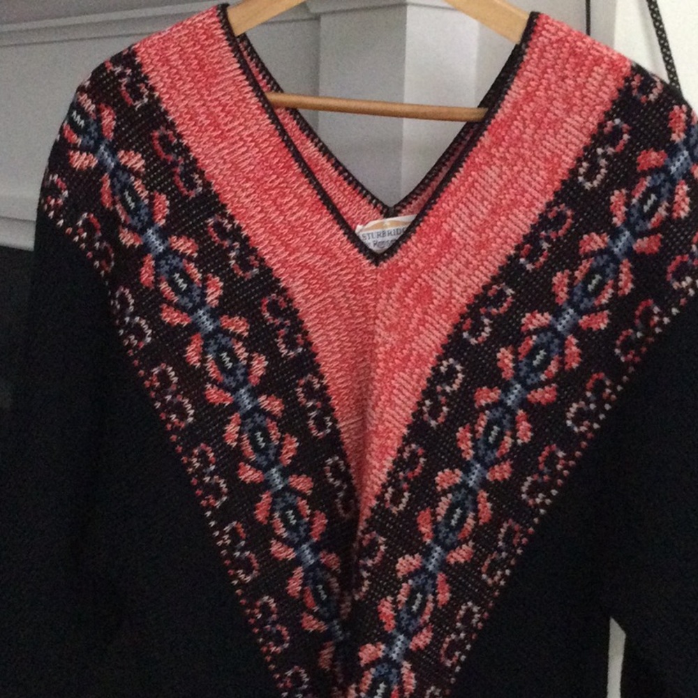 Vintage black short sleeve sweater